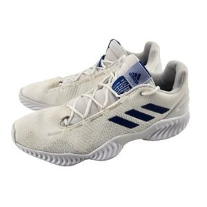 Adidas Pro Bounce 2018 Low Men's 16 Basketball Sneakers White Navy D96466
